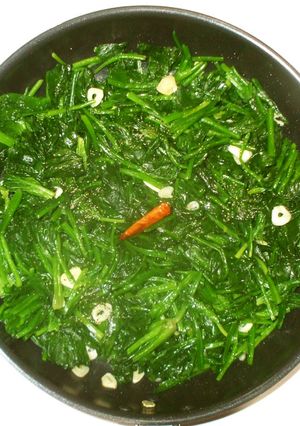 ほうれん草のにんにくオリーブ炒め♪簡単-レシピのメイン写真