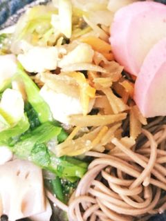 オリジナルの鶏ごぼう蕎麦-レシピのメイン写真