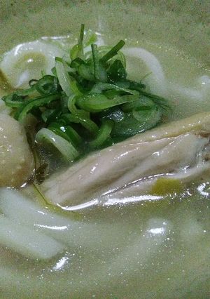 まるでサッポロ一番塩味！水炊きの〆うどん-レシピのメイン写真