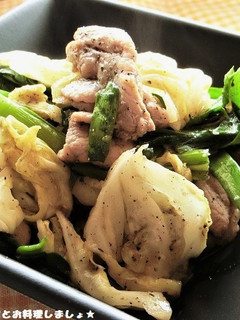 豚肉とキャベツのごま味噌炒め-レシピのメイン写真