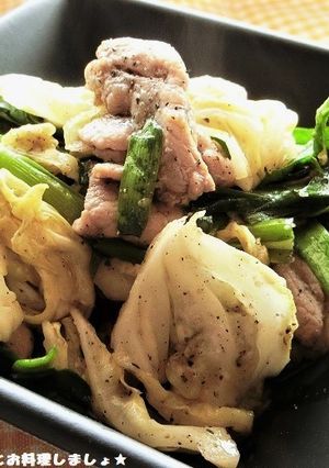 豚肉とキャベツのごま味噌炒め-レシピのメイン写真