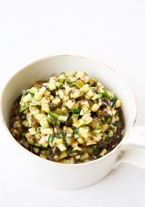 ご飯に♪わさびの茎（葉わさび）で【だし】-レシピのメイン写真