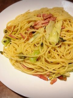 ふきのとうのペペロンチーノ-レシピのメイン写真