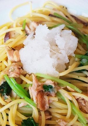 大人の和風パスタ～ツナ・椎茸・みつば-レシピのメイン写真