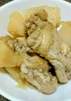 圧力鍋で鶏手羽元とカブのほろほろ煮-レシピのメイン写真