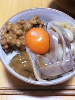 塩辛と納豆のコラボ!-レシピのメイン写真