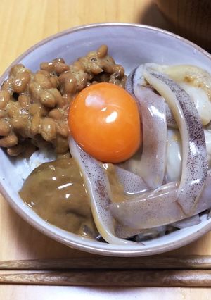塩辛と納豆のコラボ！-レシピのメイン写真