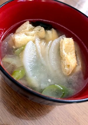 大根ときざみ揚げのお味噌汁☆-レシピのメイン写真