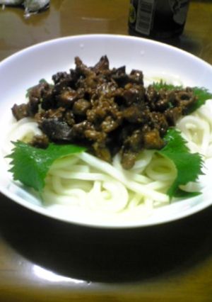 ジャージャー麺風☆肉味噌うどん-レシピのメイン写真