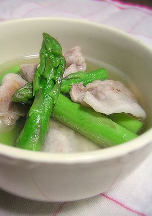 アスパラガスの簡単さっぱりスープ煮-レシピのメイン写真