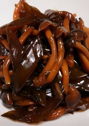 家庭の味♪茎わかめときのこの佃煮-レシピのメイン写真