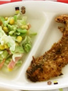 鮭の香草パン粉焼き＠つくば市学校給食-レシピのメイン写真