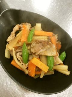 スナップエンドウのみそ炒め【JA福岡市】-レシピのメイン写真
