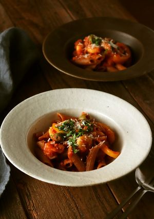 海老とツナのトマトペンネ-レシピのメイン写真
