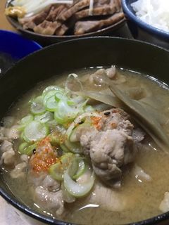 豚コマと牛蒡の味噌汁-レシピのメイン写真