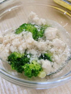 ブロッコリーの鶏ささみあんかけ☆離乳食-レシピのメイン写真