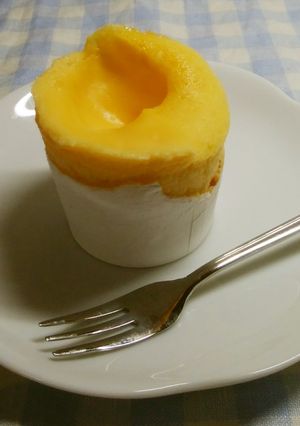 レンジ　カスタードケーキ-レシピのメイン写真