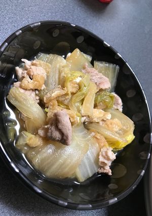 白菜と油揚げ･豚肉の煮物！！！-レシピのメイン写真