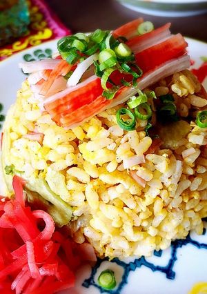簡単☆蟹カマチャーハン-レシピのメイン写真