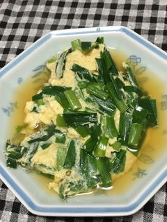 ニラの卵とじ-レシピのメイン写真