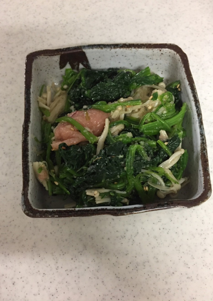 ほうれん草とえのきの明太和え！-レシピのメイン写真