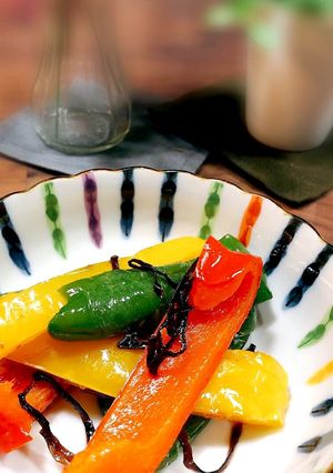 パプリカの塩昆布和え-レシピのメイン写真