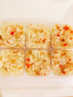 離乳食中期☆野菜と鶏むね肉の出汁粥-レシピのメイン写真