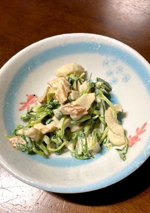 豆苗きゅうりちくわのマヨポンサラダ-レシピのメイン写真