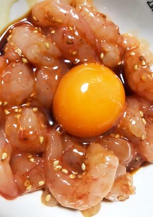 おつまみにも！甘えびユッケ-レシピのメイン写真