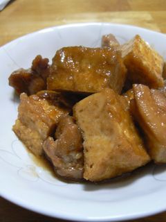 鶏もも肉と厚揚げの甘辛煮-レシピのメイン写真