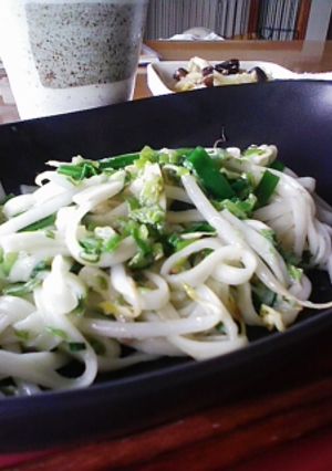 脇役野菜で★焼きうどん～塩味-レシピのメイン写真