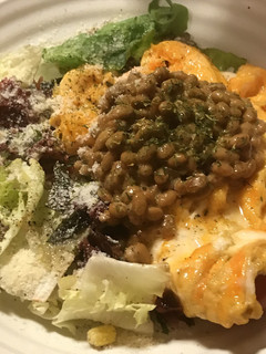 納豆とプレーン玉子焼きのサラダ-レシピのメイン写真