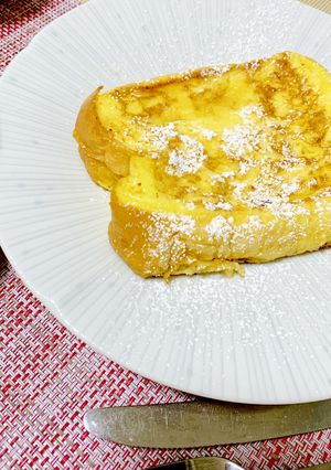 6枚切りで耳まで食べる♪フレンチトースト-レシピのメイン写真