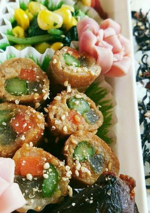 お弁当にも⭐ヤーコンの豚肉巻き-レシピのメイン写真