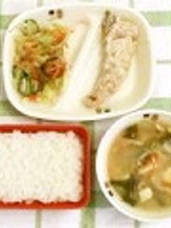 鮭の梅マヨネーズ焼き@つくば市学校給食-レシピのメイン写真
