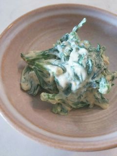 絹ごし豆腐 春菊 白和え 練りごま-レシピのメイン写真