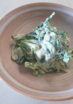 絹ごし豆腐 春菊 白和え 練りごま-レシピのメイン写真