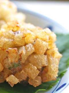 エビ団子の紫陽花揚げ-レシピのメイン写真