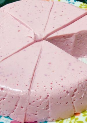 混ぜるだけあっさりベリーレアチーズケーキ-レシピのメイン写真