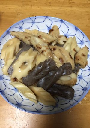 こんにゃくと竹輪、ちくわぶの煮物-レシピのメイン写真
