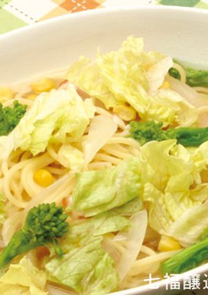心はずむ春色スープパスタ-レシピのメイン写真