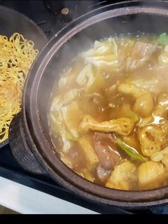 昨夜の鍋の残りで カレー中華焼きそば-レシピのメイン写真
