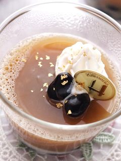 黒豆とミルクのゼリー【黒豆煮リメイク】-レシピのメイン写真