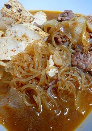 ピリッとコクウマ♪絶品！！肉豆腐-レシピのメイン写真