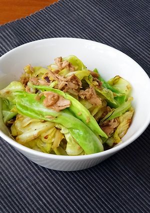 春キャベツとツナのぽん酢炒め-レシピのメイン写真