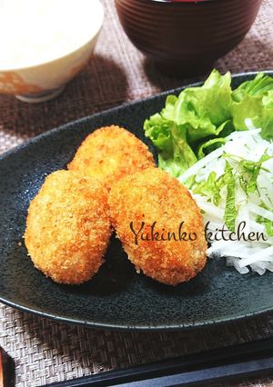 肉じゃがリメイク☆ゆで卵入り甘辛コロッケ-レシピのメイン写真