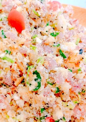 おからともち麦と黒米の梅しそ炒飯-レシピのメイン写真