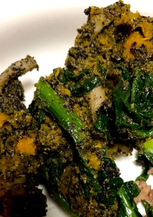 かぼちゃ、ほうれん草、しめじの胡麻和え-レシピのメイン写真