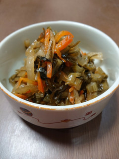 野沢菜漬けの煮物-レシピのメイン写真