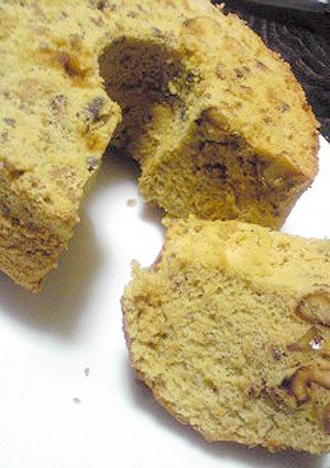 米粉で☆黒糖とくるみのシフォンケーキ-レシピのメイン写真